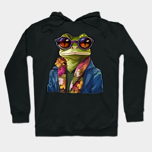 Froggy Fashion Funny Frog Lovers Gift Hoodie